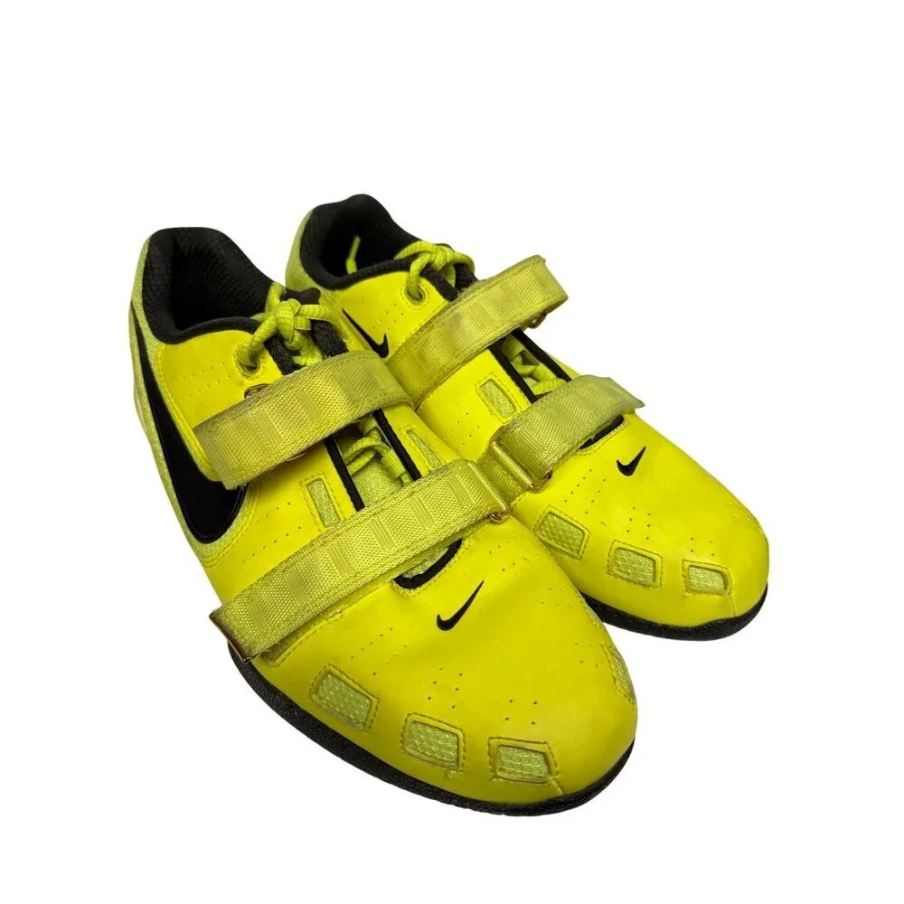 Nike Romaleos 2 Men's Weight Lifting Shoes Volt Yellow Gym 476927-730 Size 12 - Picture 2 of 12
